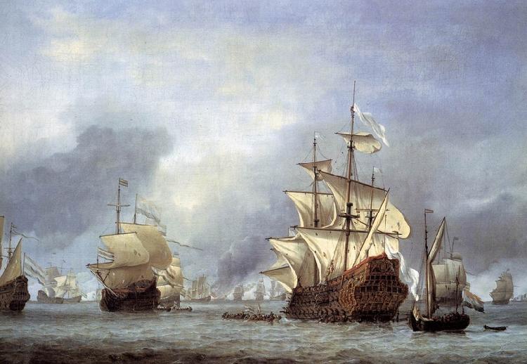 Willem Van de Velde The Younger The Taking of the English Flagship the Royal Prince